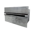 Caixa Correio Galvinox Fundo Chapa Frente Inox 15x25x12cm