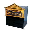 Caixa Correio Jornal Grande Polipropileno E Chapa 40x25x35cm