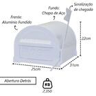 Caixa Correio Para Cartas Americana Branca Detras 31x25x22cm