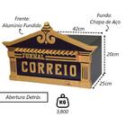 Caixa Correio Para Cartas Imperial Jornal Detras 25x42x20cm