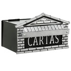 Caixa Correio Prata 15 cmx20 cm Para Grade AL0-026 Decorarte