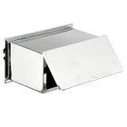 Caixa Correio Prata 15 cmx25 cm Para Muro INOX 15X25 Decorarte