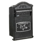 Caixa Correio Prata 36,5 cmx19 cm Para Grade/Muro 1 Prates & Barbosa