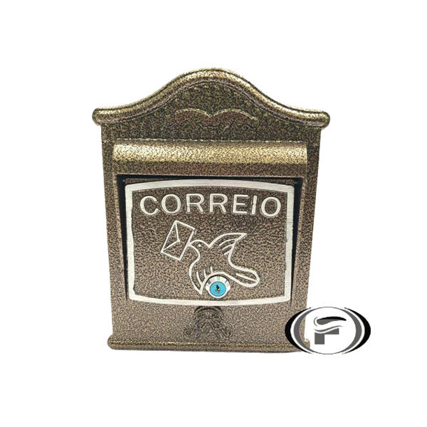 Caixa Correio Regiane Frontal Dourada