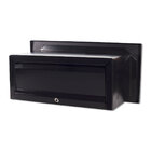 Caixa Correio Techinox Carta Luxo Linear Preta Fosca 30 Cm Pr