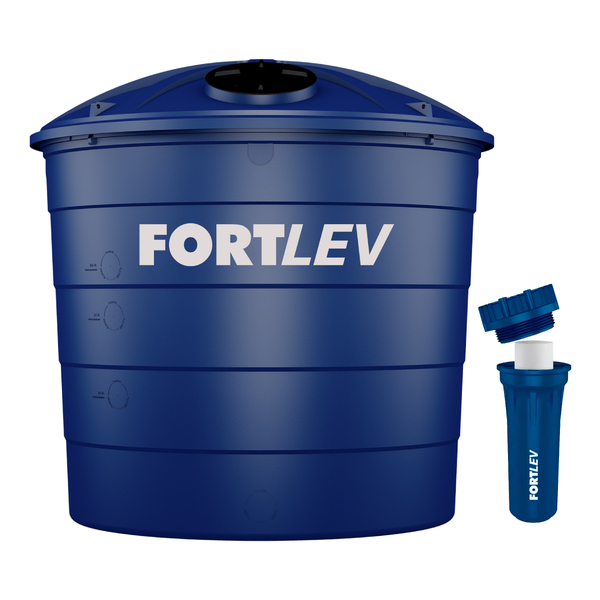 Caixa D'água Polietileno 15.000l Fortlev + Filtro Para Caixa