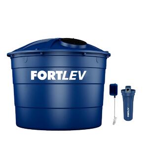 Caixa d'água Polietileno 7.500l + Válvula Boia + Filtro Para