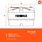 Caixa d'Água Tanque Prime 5.000L Fibromar