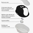 Caixa De Areia Banheiro Fechado Para Gato Cat Toalete Preto