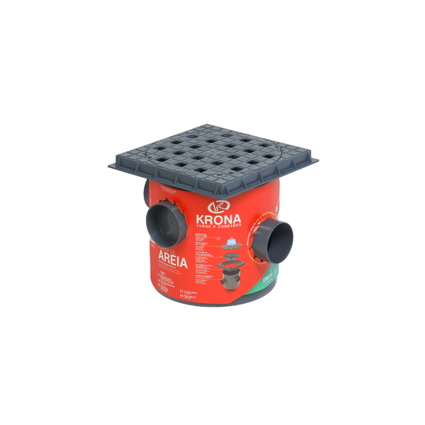 Caixa de Areia em Plástico DN300 Cinza Krona