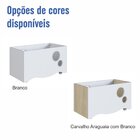 Caixa De Brinquedos Com Rodízios Linha Encanto Branco