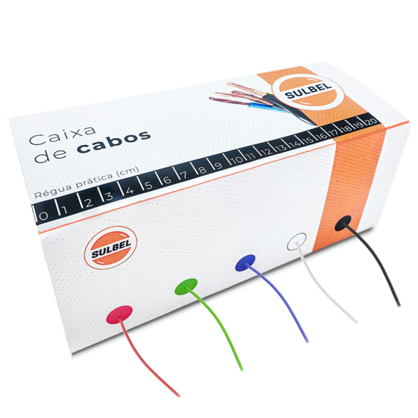 Caixa De Cabinhos 50 Metros 0,75mm² Colorido Sulbel