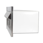 Caixa De Correio Carta Frente Em Inox Escovada Com Tarja Pret