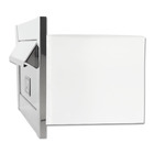 Caixa De Correio Carta Frente Em Inox Polido Brilhante Espelh