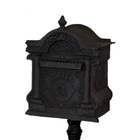 Caixa De Correio Cartas Colonial Romana Com Pé Ferro Fundido