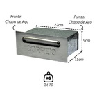 Caixa De Correio Cartas Liza Galvinox Embutir 15x22x9cm