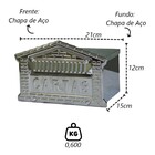 Caixa De Correio Cartas Tijolinho Inox Embutir 15x21x12cm