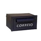 Caixa De Correio Colonial Turquesa Em Alumínio Fundido