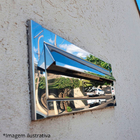 Caixa De Correio Dual Inox Preta 14cm E 2 Ralo Para Calha