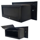 Caixa De Correio Edge Inox Preta Carta 23cm