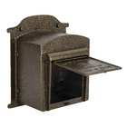 Caixa de Correio para Grade e Muro Alumínio Dourado 24x19,5x15cm