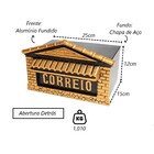 Caixa De Correio Para Cartas Colonial Detras 15x25x12cm