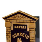 Caixa De Correio Para Cartas Cristal Ouro Detras 15x23x30cm