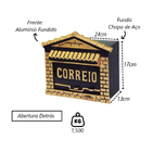 Caixa De Correio Para Cartas Portuguesa Detras 13x24x17cm