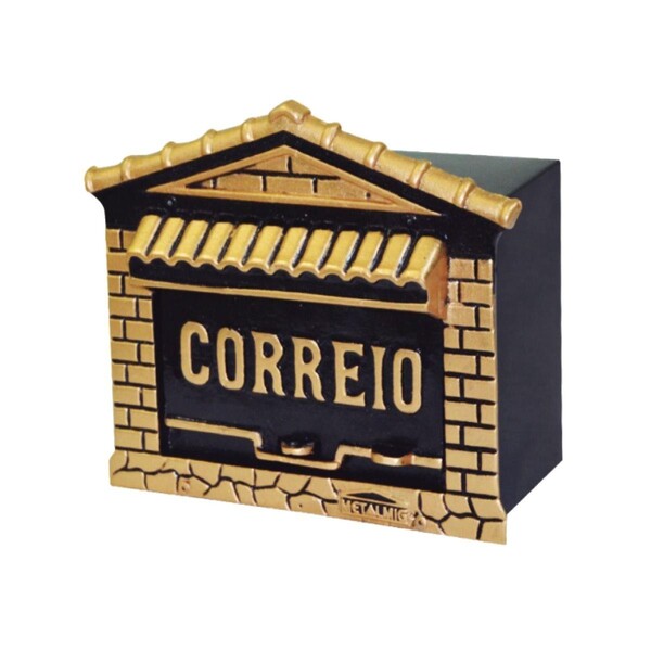 Caixa De Correio Para Cartas Portuguesa Detras 13x24x17cm