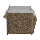 Caixa de Correio para Grade e Muro Alumínio Dourado 14x27x18cm