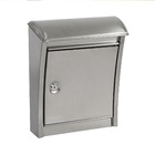 Caixa de Correio com Fechadura para Grade Aço Inox Prata 33x26x8cm