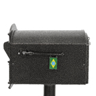 Caixa de Correio para Jardim Alumínio Cinza 25,5x27,5x36cm