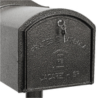 Caixa de Correio para Jardim Alumínio Cinza 25,5x27,5x36cm