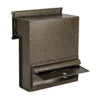 Caixa de Correio para Muro Alumínio Dourado 40x35,5x17cm