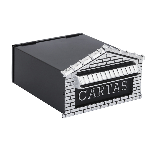 Caixa de Correio para Muro Alumínio Prata 15x25x30cm