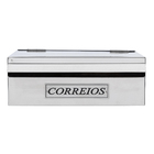 Caixa de Correio para Muro Inox Prata 11x32x25cm