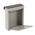 Caixa de Correio com Fechadura para Portão Aço Galvanizado Prata 36x35,2x14cm