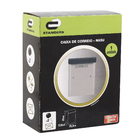 Caixa de Correio com Fechadura para Portão Aço Galvanizado Prata 36x35,2x14cm