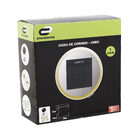 Caixa de Correio com Fechadura para Portão Aço Galvanizado Preto 35x36x14cm