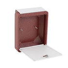 Caixa de Correio com Fechadura para Portão Aço Galvanizado Vermelho e Branco 38x31x11,3cm