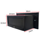 Caixa De Correio Totally Preta Carta 14cm