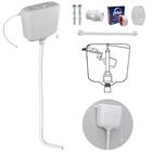 Caixa De Descarga Elevada De 6,8 À 9l Branca + Tubo De Descid