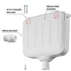 Caixa De Descarga Elevada De 6,8 À 9l Branca + Tubo De Descid