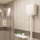 Caixa De Descarga Elevada De 6,8 À 9l Branca + Tubo De Descid