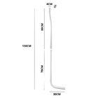 Caixa De Descarga Elevada De 6,8 À 9l Branca + Tubo De Descid