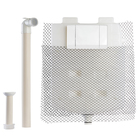 Caixa de Descarga de Embutir para Alvenaria M9000 com Acabamento Elegance Branco Montana