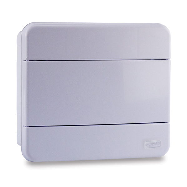 Caixa de Distribuição para 4 Disjuntores DIN com Barramento Neutro/Terra para Embutir Lexman