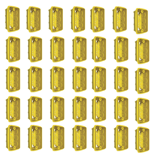 Caixa De Embutir 4x2 Kit 35 Und Luz Fio Interruptror Tomada C