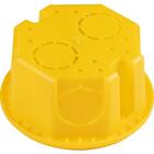 Caixa De Embutir Octogonal 3x3 Tramontina Amarela