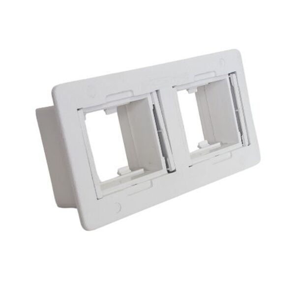 Caixa De Embutir P/ 4 Blocos - Branco  (não Acompanha Bloco)